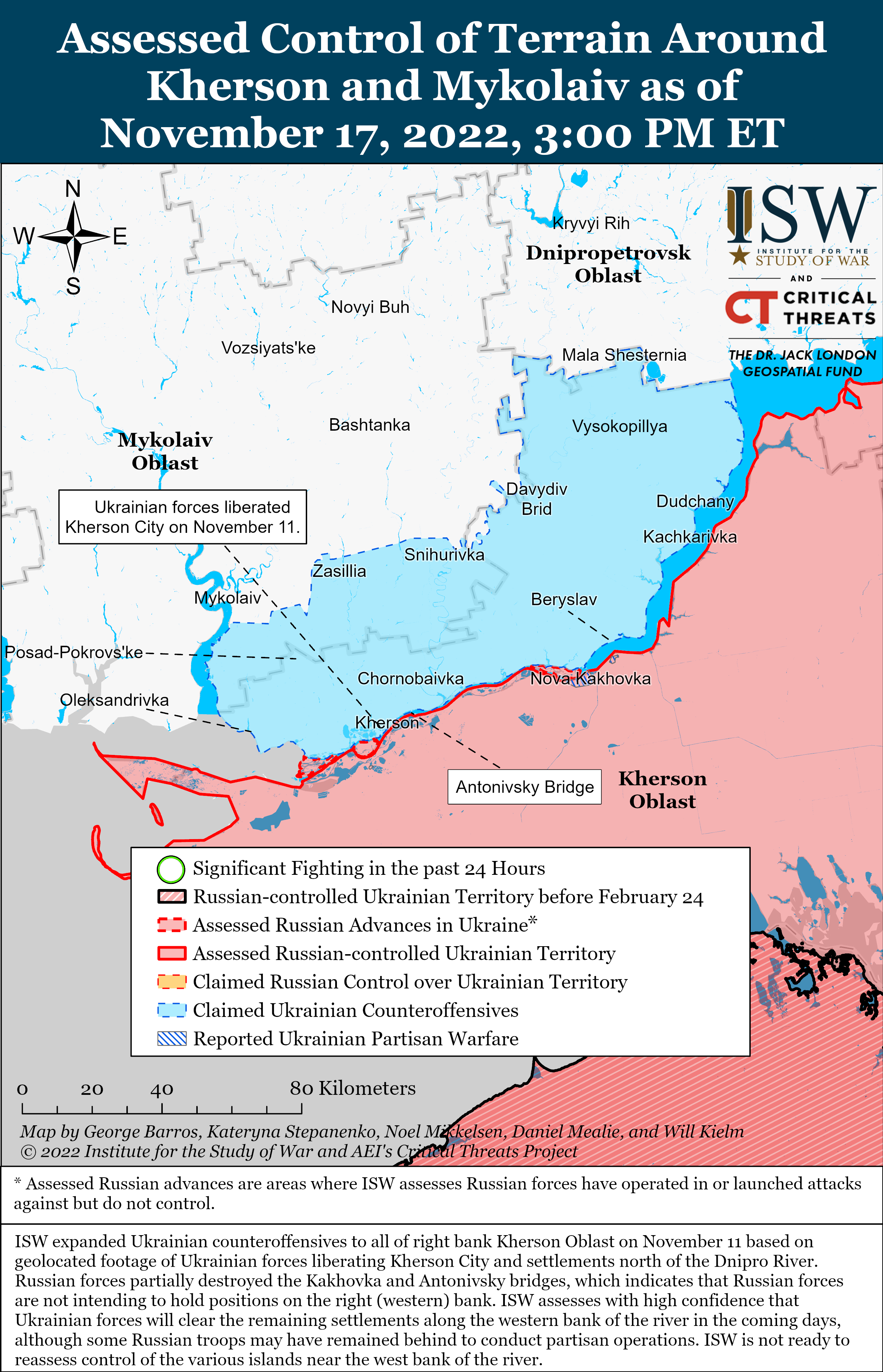 Russian Offensive Campaign Assessment, November 17 | Institute For The ...